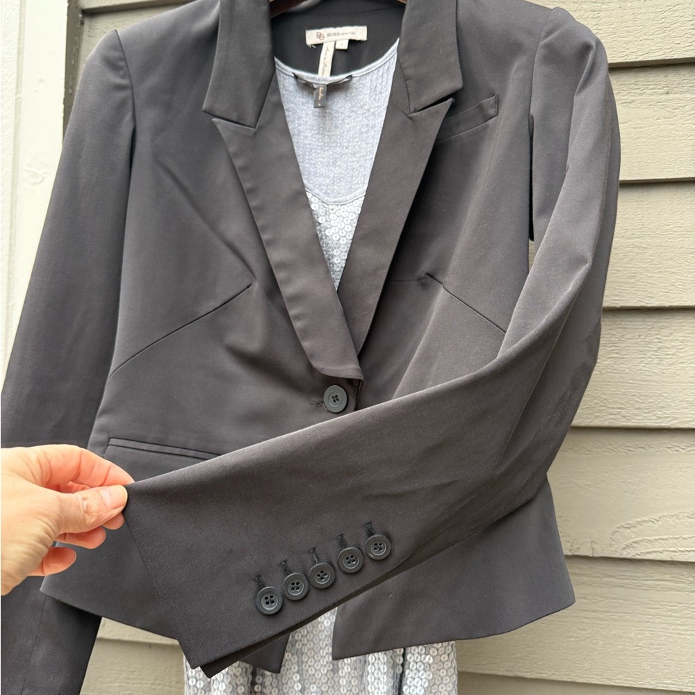 BCBG Eneration Blazer, Black Small (Sequin tank sold separately)